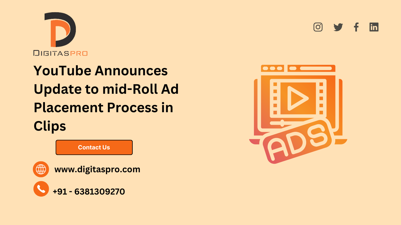 Read more about the article YouTube Announces Update to mid-Roll Ad Placement Process in Clips
