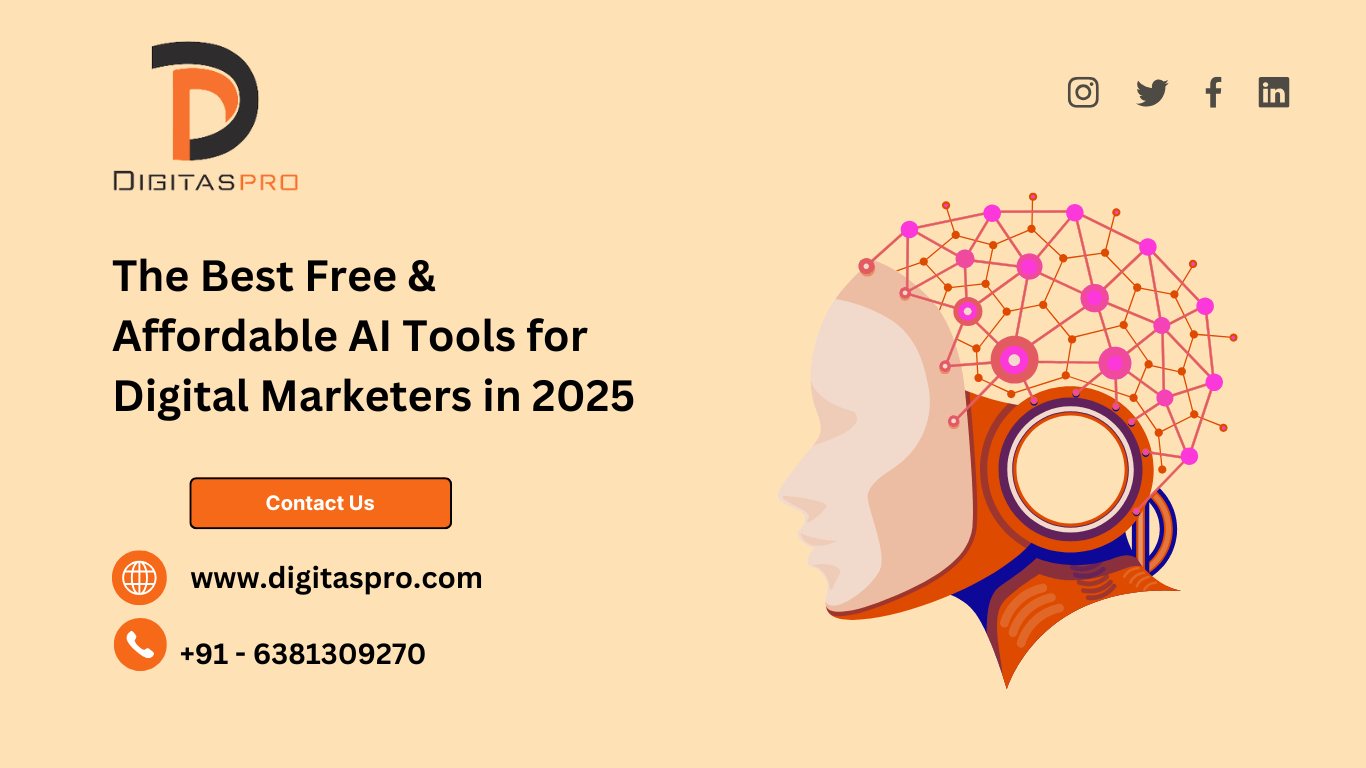 Read more about the article The Best Free & Affordable AI Tools for Digital Marketers in 2025